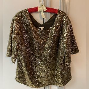Cato gold sequin blouse - 26/28W